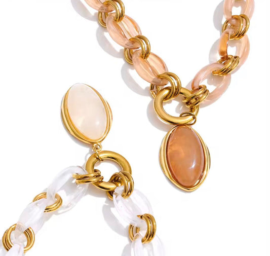 COLLAR CADENA RESINA