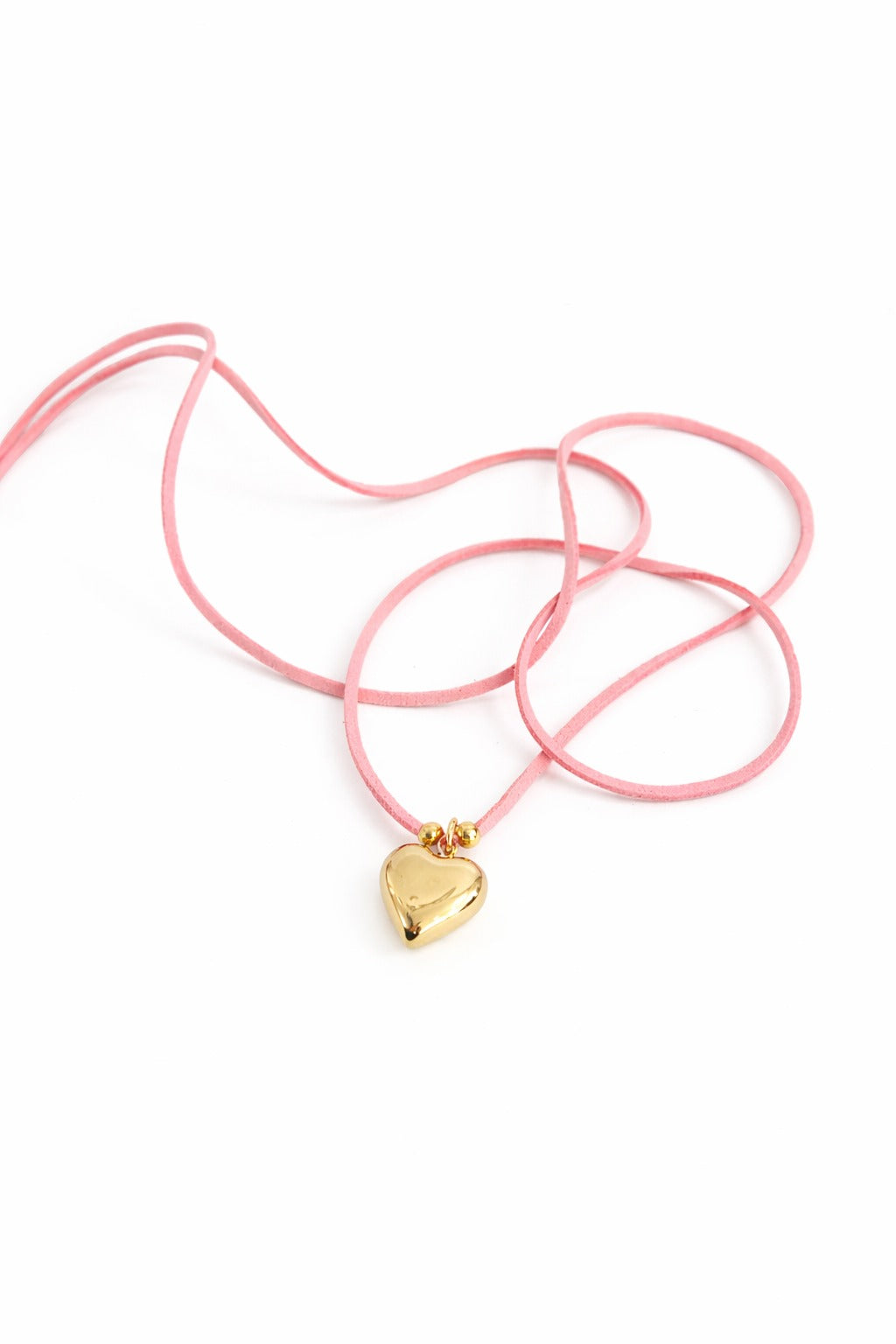 COLLAR CUERO CORAZON - Mariana Osorno Joyería