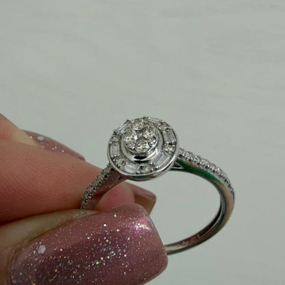 ANILLO TIPO SOLITARIO OVALO - Mariana Osorno Joyería