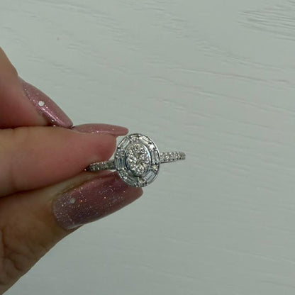 ANILLO TIPO SOLITARIO OVALO - Mariana Osorno Joyería