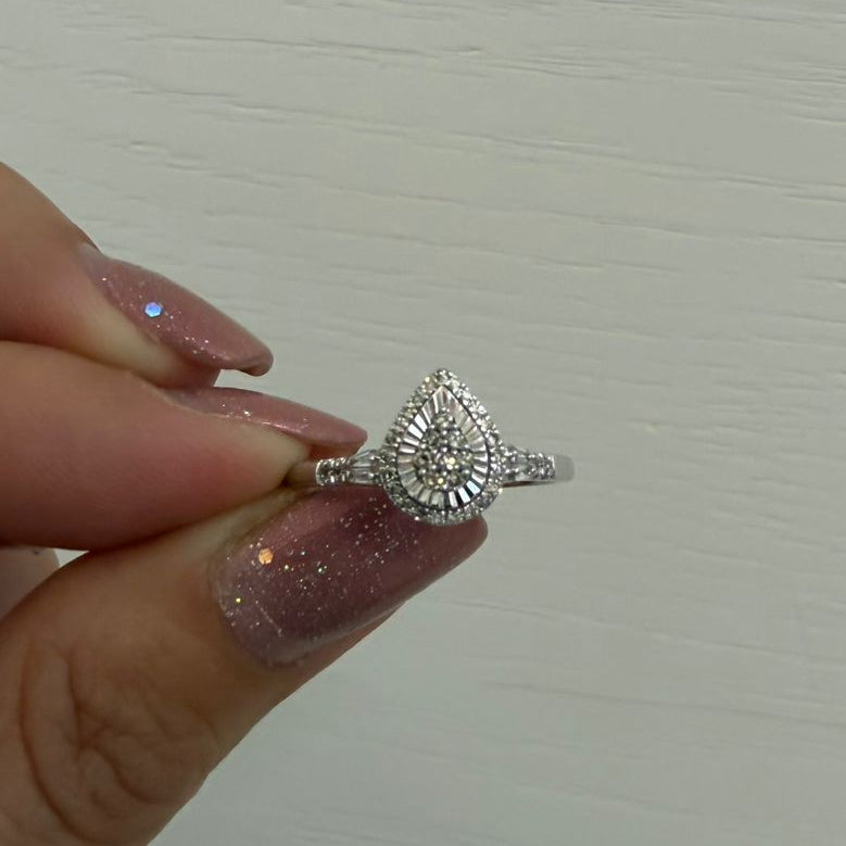 ANILLO SOLITARIO GOTA - Mariana Osorno Joyería