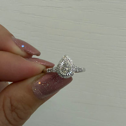ANILLO SOLITARIO GOTA - Mariana Osorno Joyería