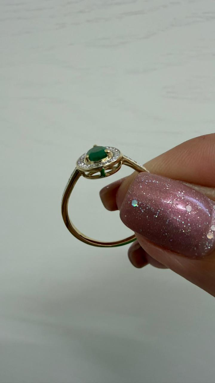ANILLO HALO ESMERALDA - Mariana Osorno Joyería