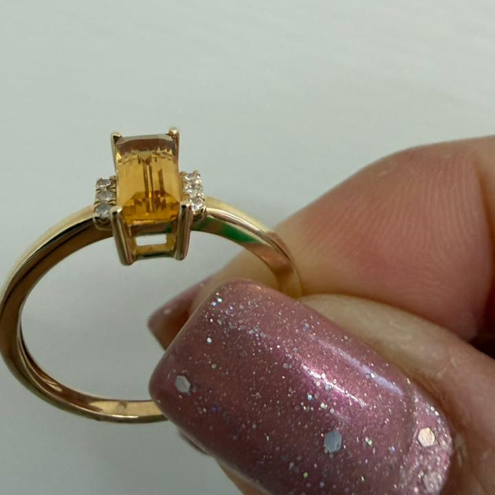 ANILLO CITRINO - Mariana Osorno Joyería