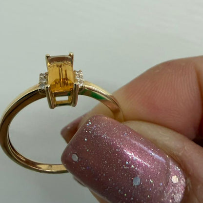 ANILLO CITRINO - Mariana Osorno Joyería