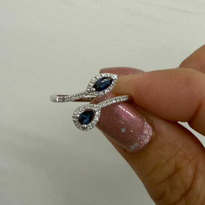 ANILLO ZAFIROS ENCONTRADOS - Mariana Osorno Joyería
