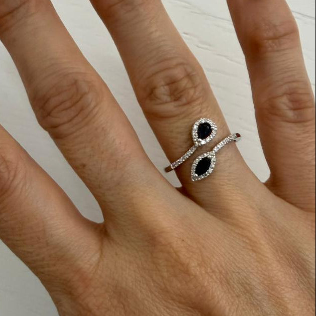 ANILLO ZAFIROS ENCONTRADOS - Mariana Osorno Joyería