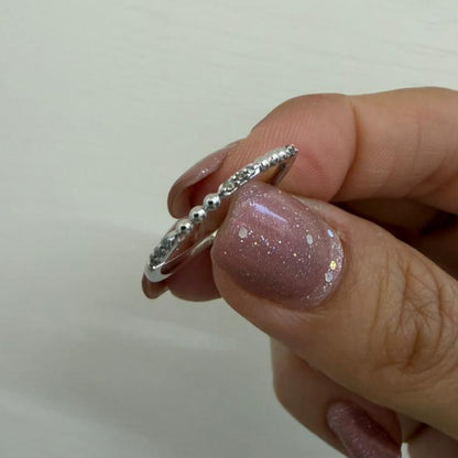 ANILLO DOTS MINI DIAMANTES - Mariana Osorno Joyería