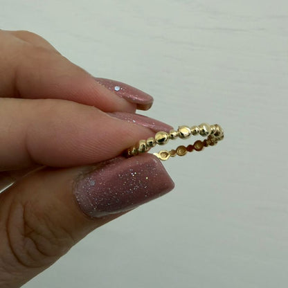 ANILLO ORO DOTS - Mariana Osorno Joyería