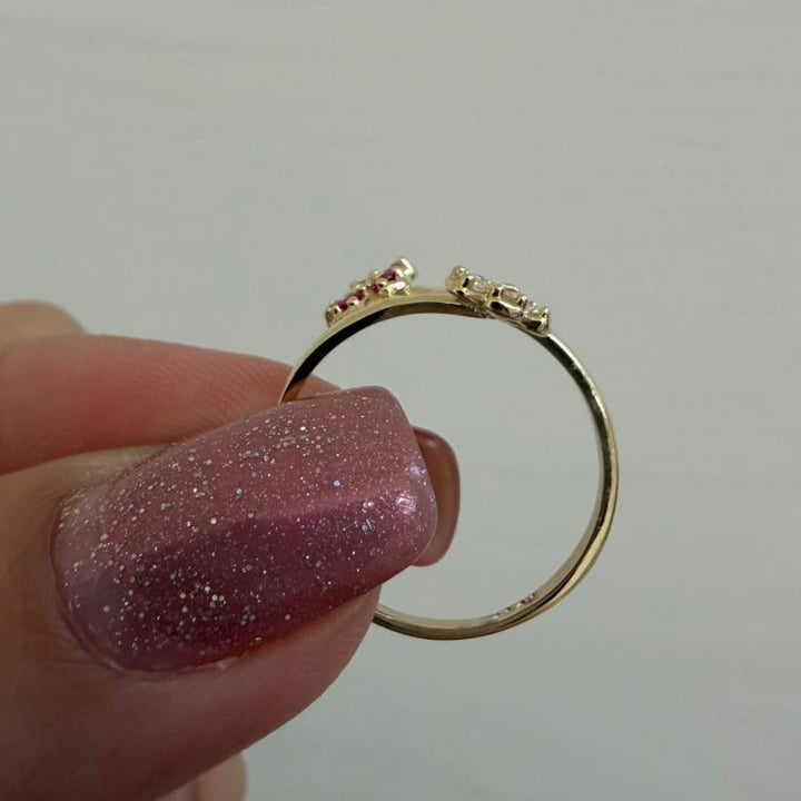 ANILLO DOBLE FLOR - Mariana Osorno Joyería