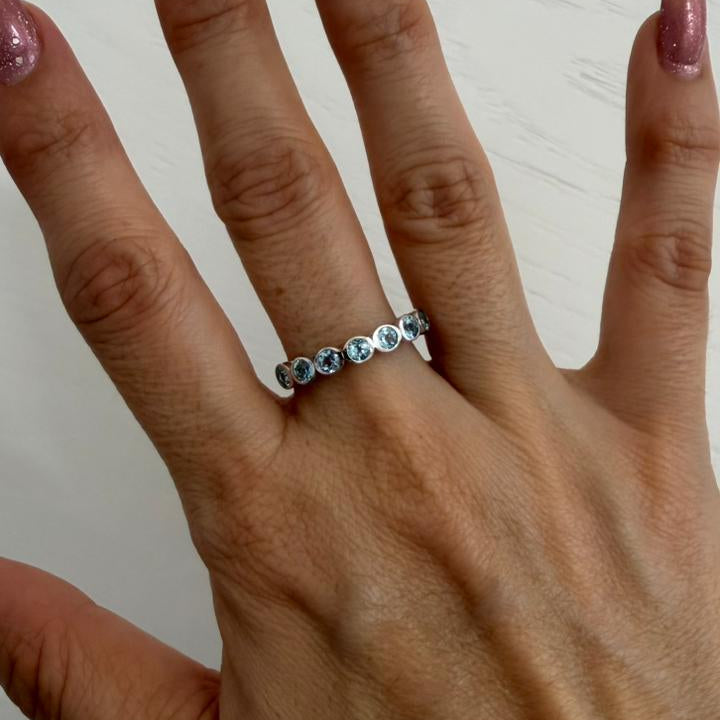ANILLO TOP AZUL - Mariana Osorno Joyería