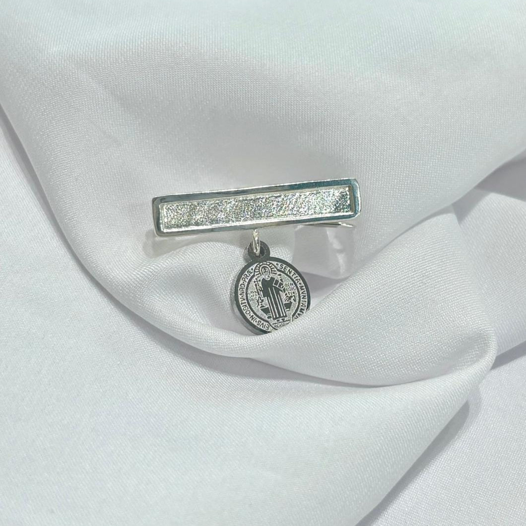 BROCHE PLACA PLATA MINI - Mariana Osorno Joyería
