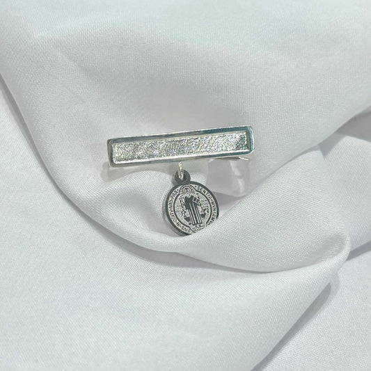 BROCHE PLACA PLATA MINI - Mariana Osorno Joyería