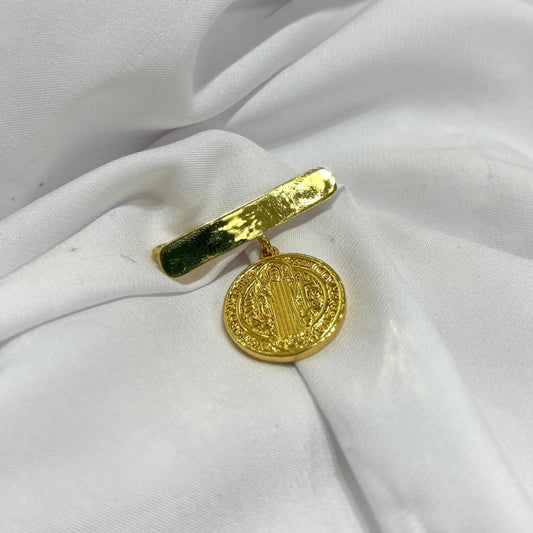 BROCHE PLACA CON VIRGEN - Mariana Osorno Joyería