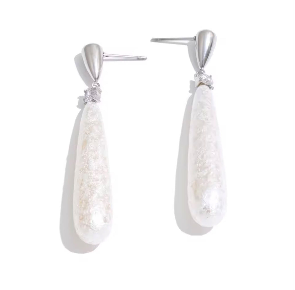 ARETES LARGOS PERLA