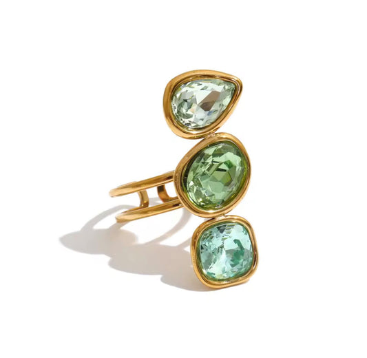 ANILLO TRIPLE CRISTAL