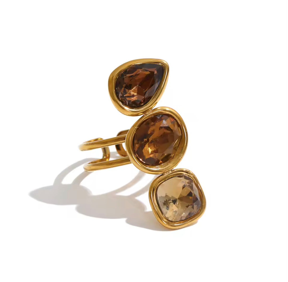 ANILLO TRIPLE CRISTAL