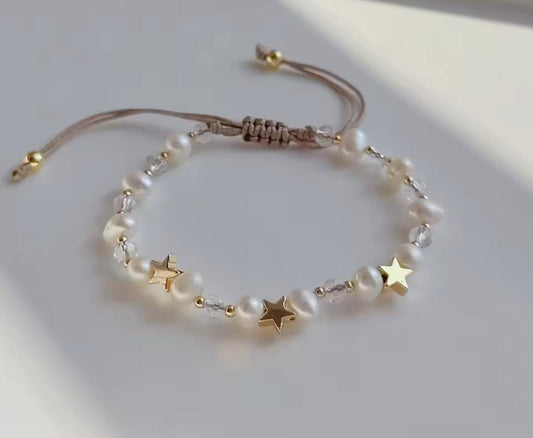 PULSERA AJUSTABLE PERLAS