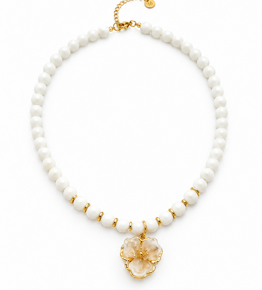 COLLAR AGATA FLOR