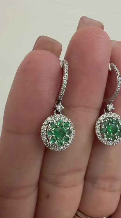 ARETES HUGGIES ESMERALDA